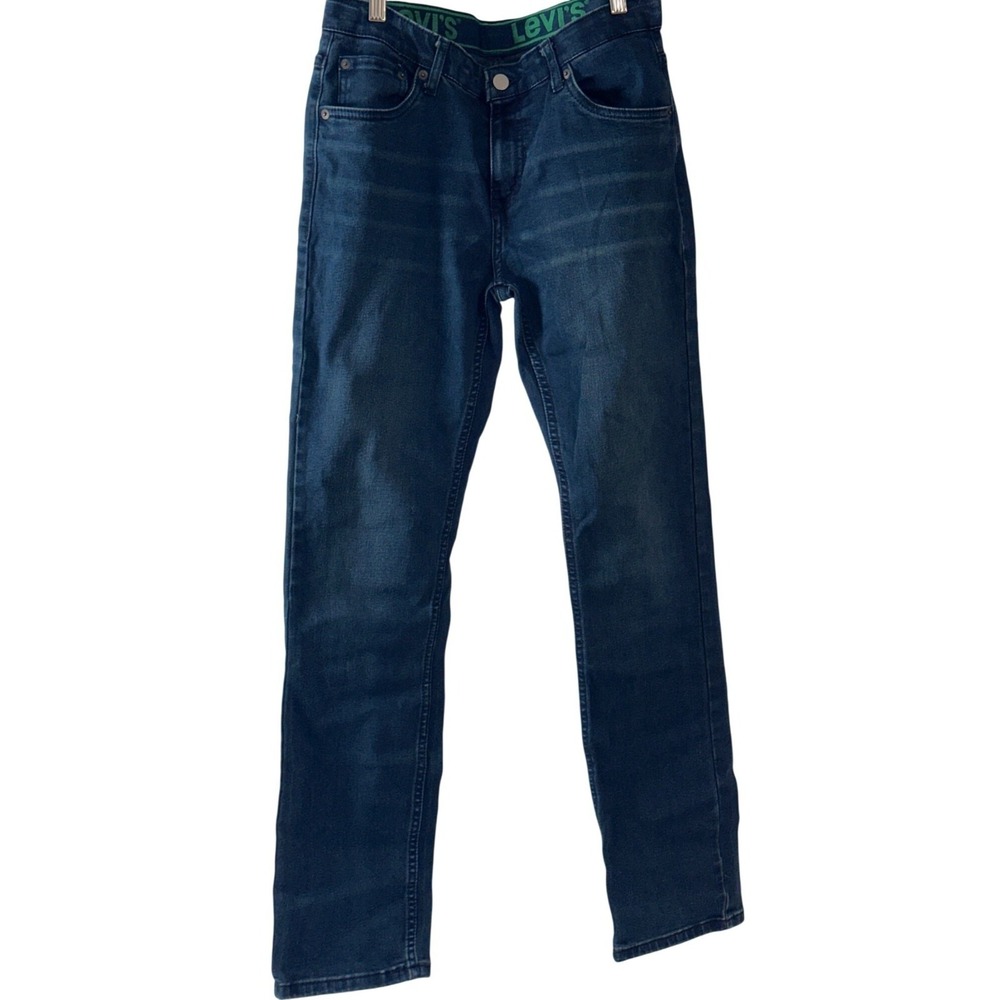 Levis 511 Blue Stretch Jeans W29 L31 Size 18 Regular Slim Fit Denim Pants